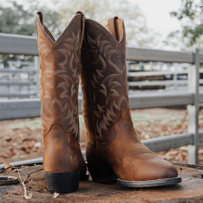 ARIAT MENS WESTERN R-TOE BOOTS-Ranges Country
