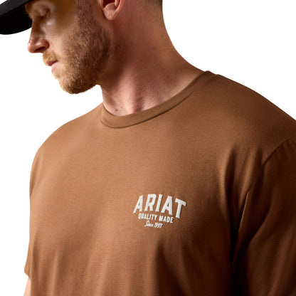 ARIAT MENS QUALITY WOOD STATES TEE