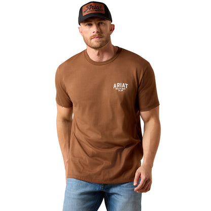 ARIAT MENS QUALITY WOOD STATES TEE-Ranges Country