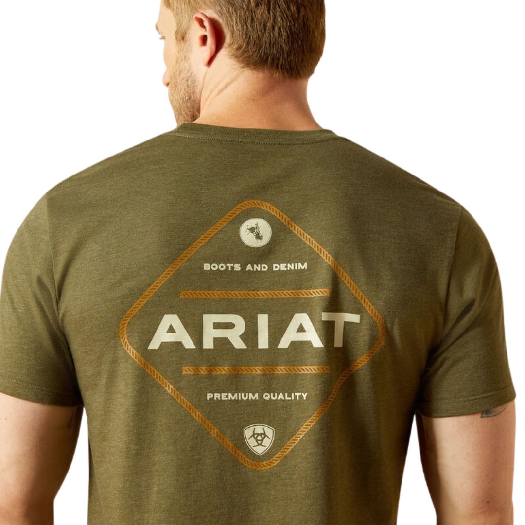 ARIAT MENS ROPED DIAMOND TEE