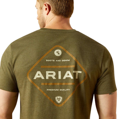 ARIAT MENS ROPED DIAMOND TEE