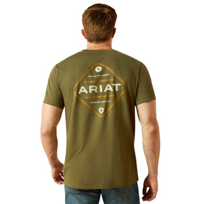 ARIAT MENS ROPED DIAMOND TEE-Ranges Country