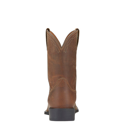 ARIAT MENS ROPER WIDE SQUARE TOE BOOTS