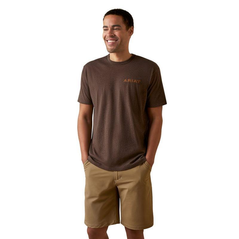 ARIAT MENS SHIELD STITCH TEE-Ranges Country