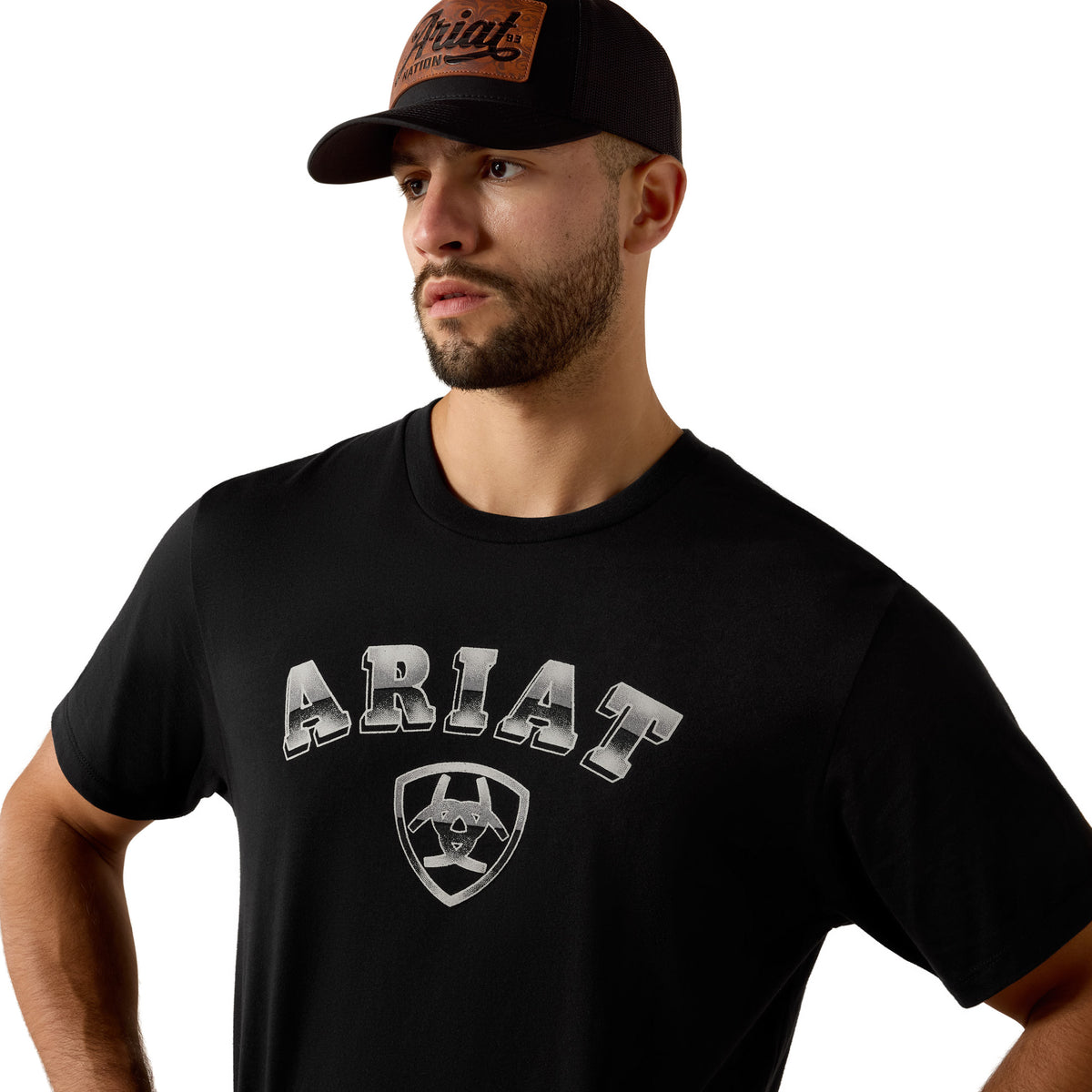 ARIAT MENS STIPPLE HORIZON TEE