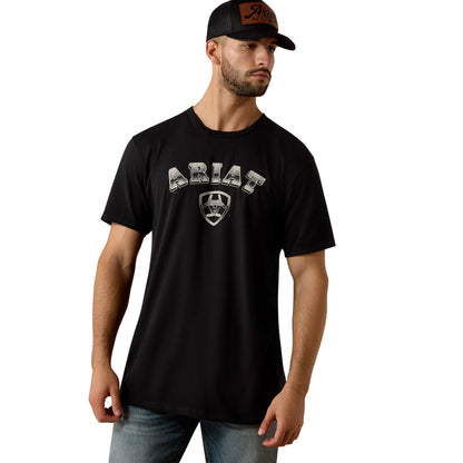 ARIAT MENS STIPPLE HORIZON TEE-Ranges Country