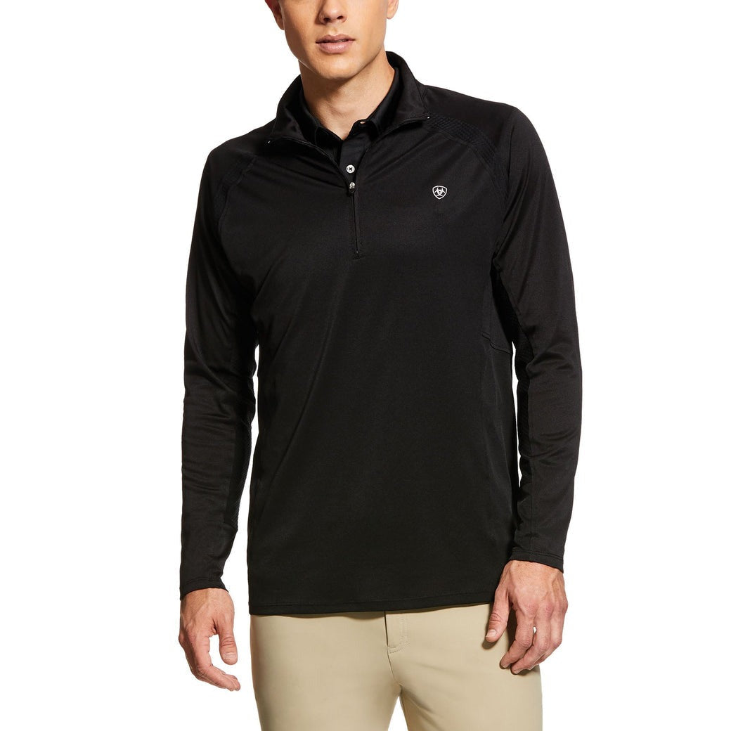 ARIAT MENS SUNSTOPPER 1/4 ZIP-Ranges Country