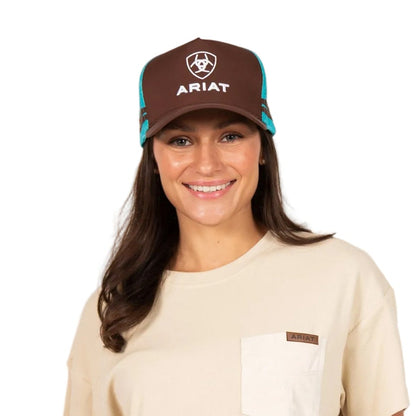 ARIAT STACKED LOGO TRUCKER CAP