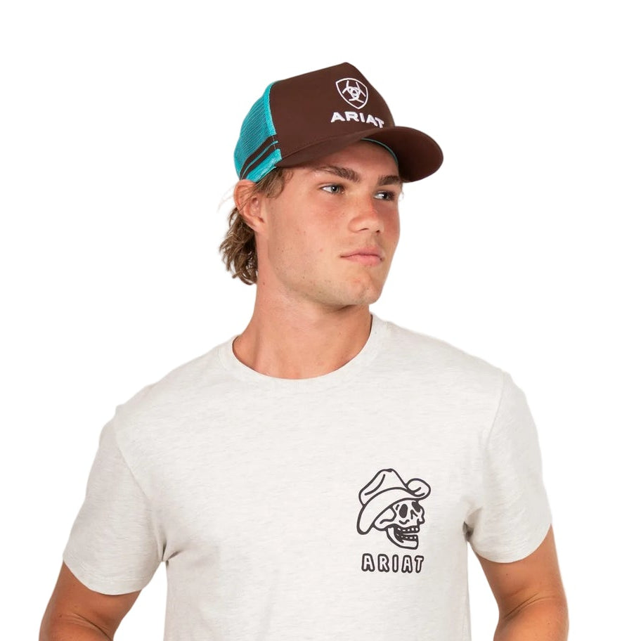 ARIAT STACKED LOGO TRUCKER CAP