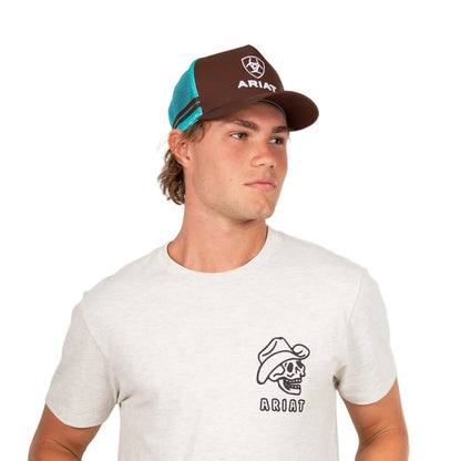ARIAT STACKED LOGO TRUCKER CAP