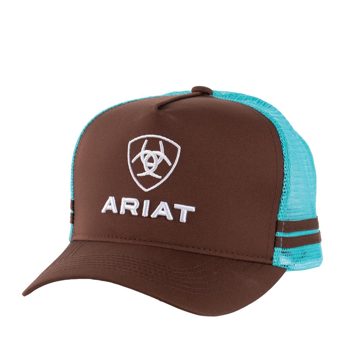 ARIAT STACKED LOGO TRUCKER CAP-Ranges Country