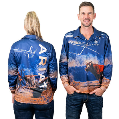 ARIAT UNISEX BULLCATCHER FISHING SHIRT-Ranges Country