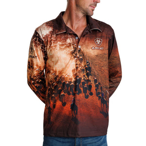ARIAT UNISEX CATTLE MUSTER FISHING SHIRT-Ranges Country