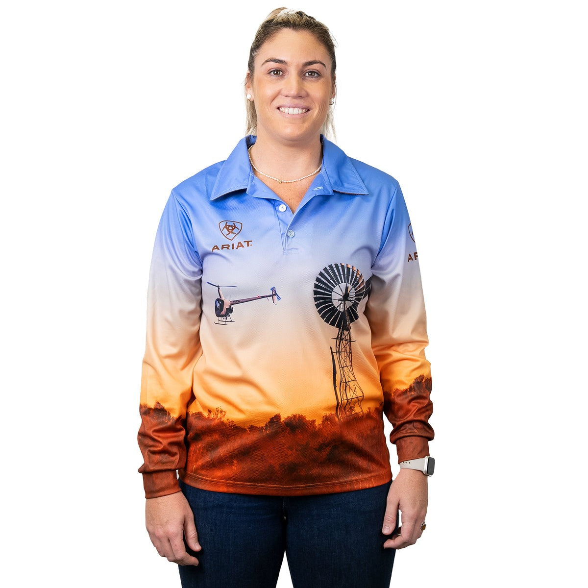 ARIAT UNISEX WINDMILL FISHING SHIRT