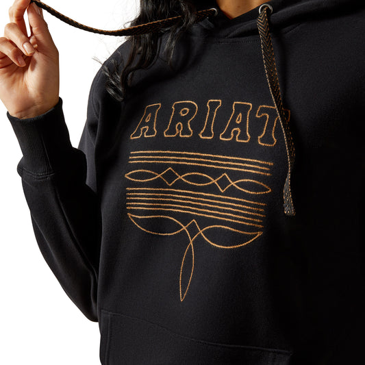 ARIAT WOMENS BOOTED LOGO HOODY