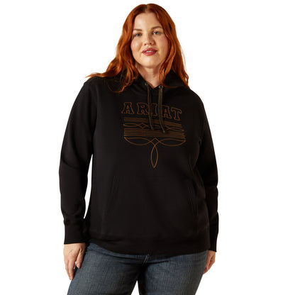 ARIAT WOMENS BOOTED LOGO HOODY-Ranges Country