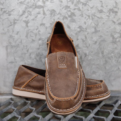 ARIAT WOMENS BROWN BOMBER CRUISER MOCCASINS-Ranges Country