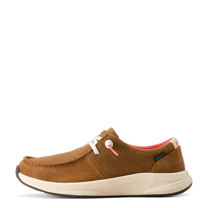ARIAT WOMENS BUCKEYE H2O WEATHERED HONEY SHOES