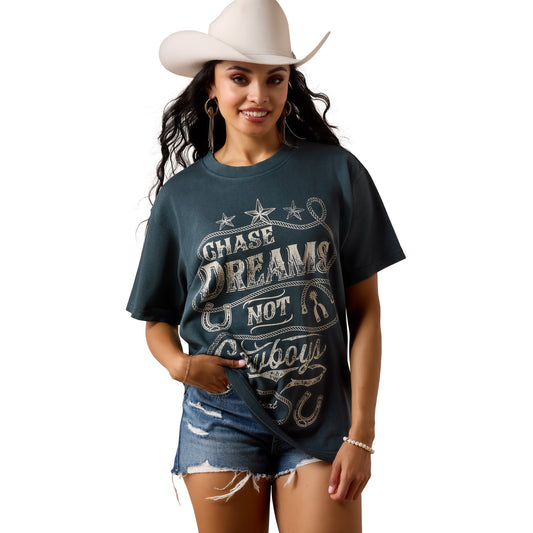 ARIAT WOMENS CHASE DREAMS TEE-Ranges Country