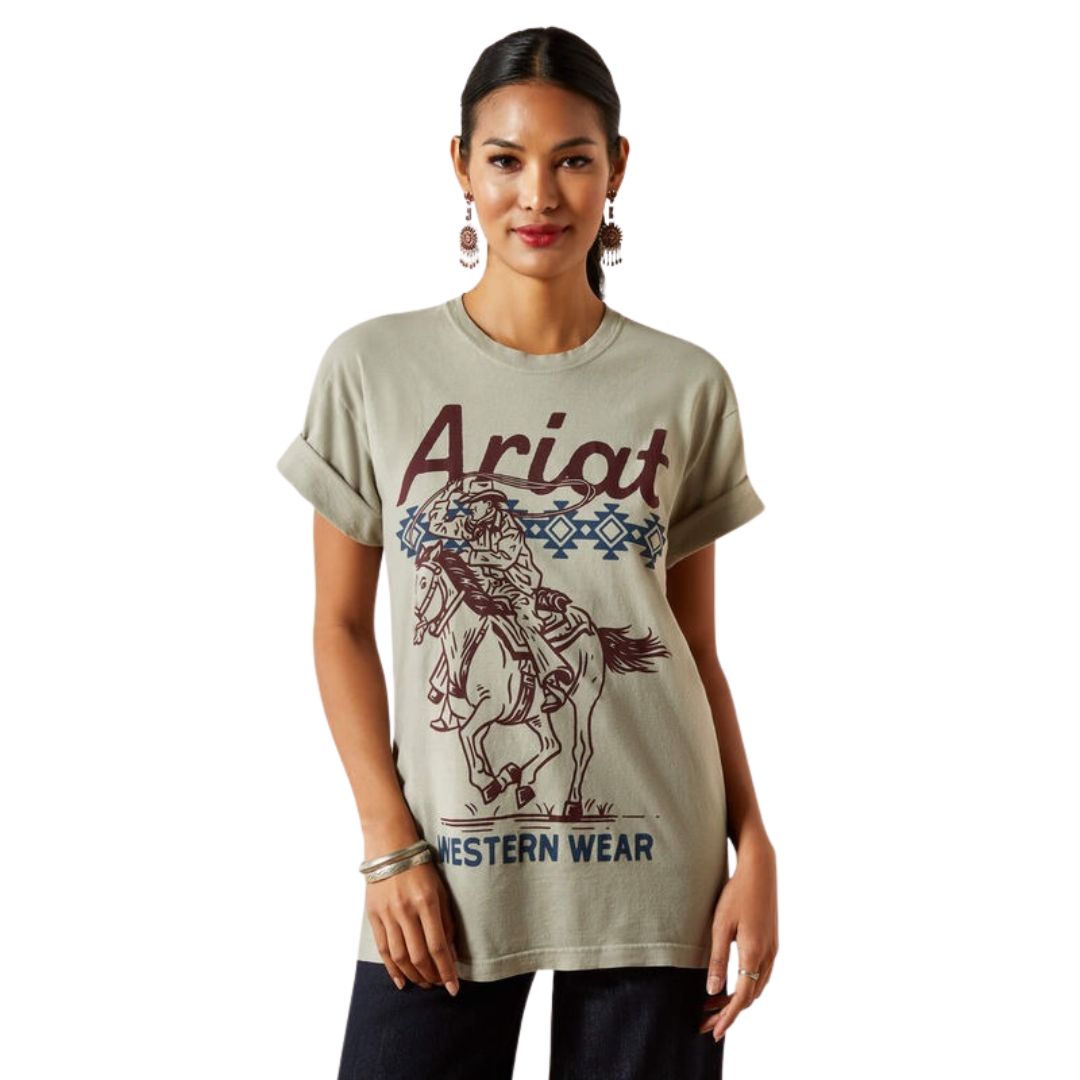 ARIAT WOMENS CLASSIC RIDER TEE-Ranges Country