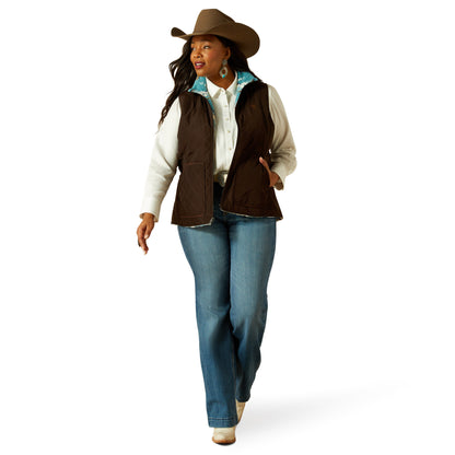 ARIAT WOMENS DILON 2.0 REVERSIBLE INSULATED VEST
