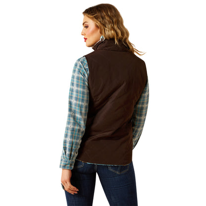 ARIAT WOMENS DILON 2.0 REVERSIBLE INSULATED VEST
