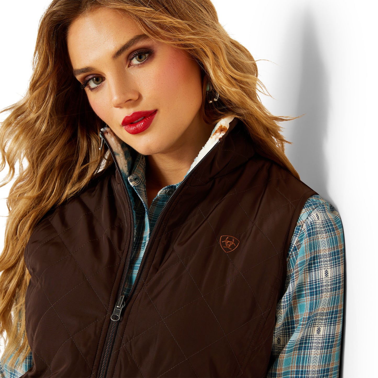 ARIAT WOMENS DILON 2.0 REVERSIBLE INSULATED VEST
