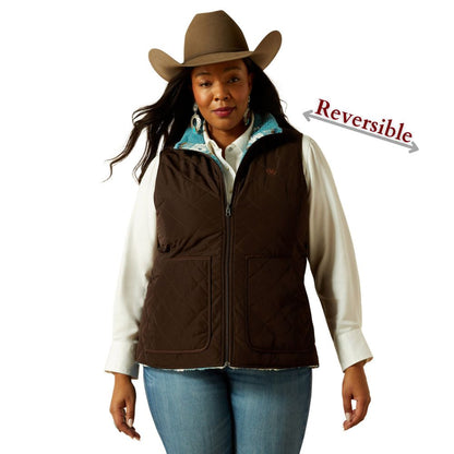 ARIAT WOMENS DILON 2.0 REVERSIBLE INSULATED VEST-Ranges Country