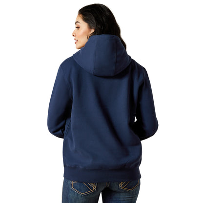 ARIAT WOMENS EMBLEM DRESS BLUES HOODY