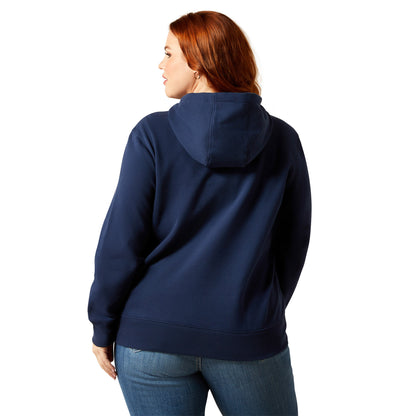 ARIAT WOMENS EMBLEM DRESS BLUES HOODY