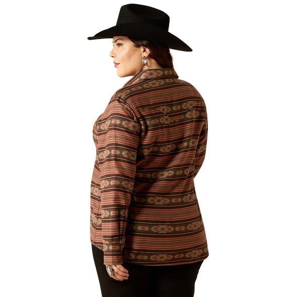 ARIAT WOMENS EVERYDAY WESTERN SERAPE PRINT SHIRT