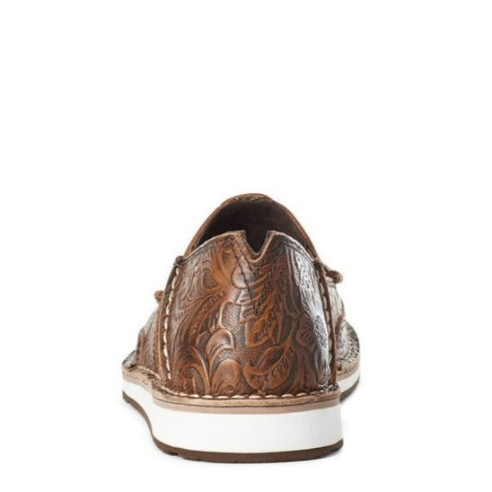 ARIAT WOMENS FLORAL EMBOSS CRUISER MOCCASINS
