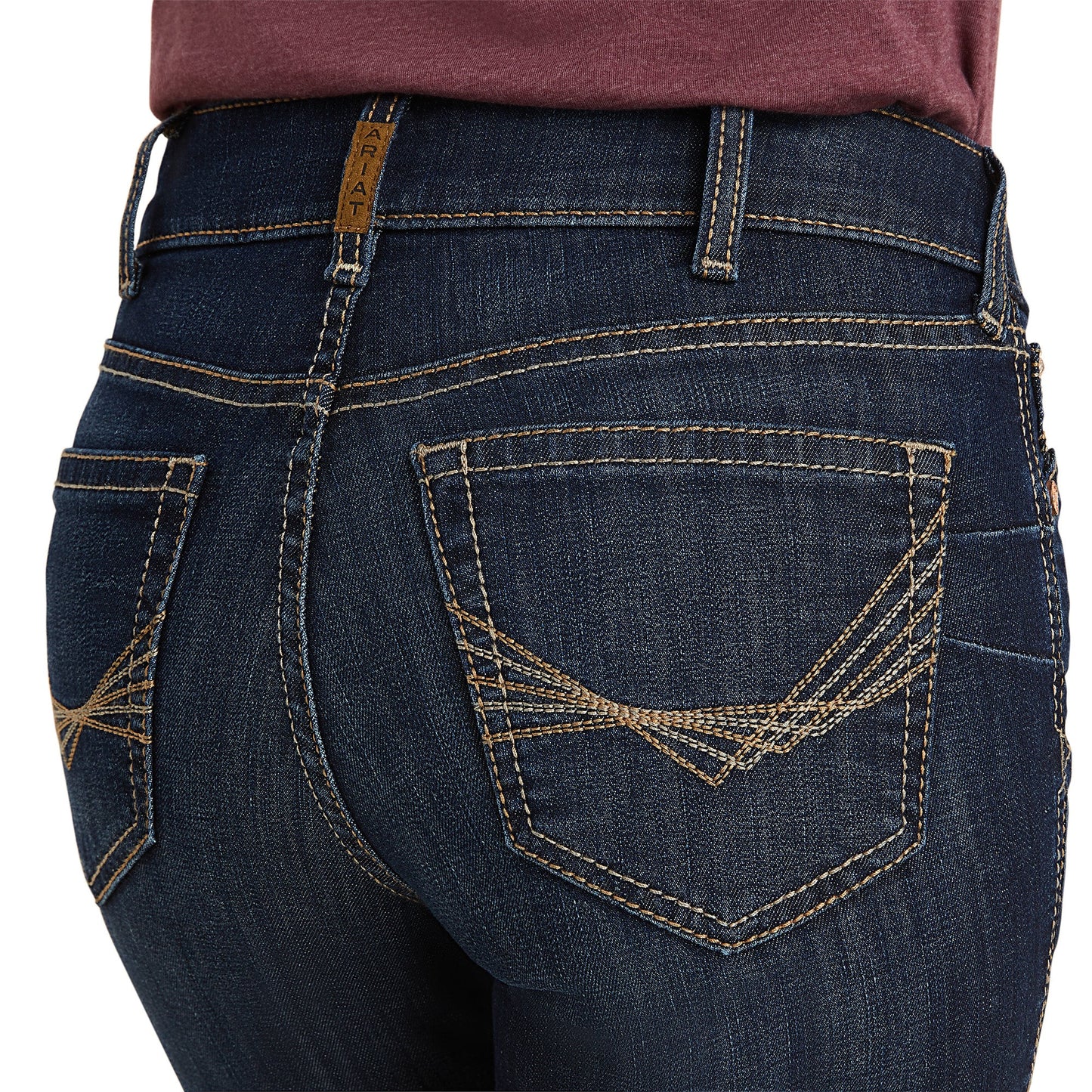 ARIAT WOMENS GRETA PERFECT RISE STRAIGHT LEG JEANS