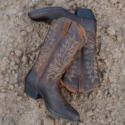 ARIAT WOMENS WESTERN R-TOE BOOTS-Ranges Country