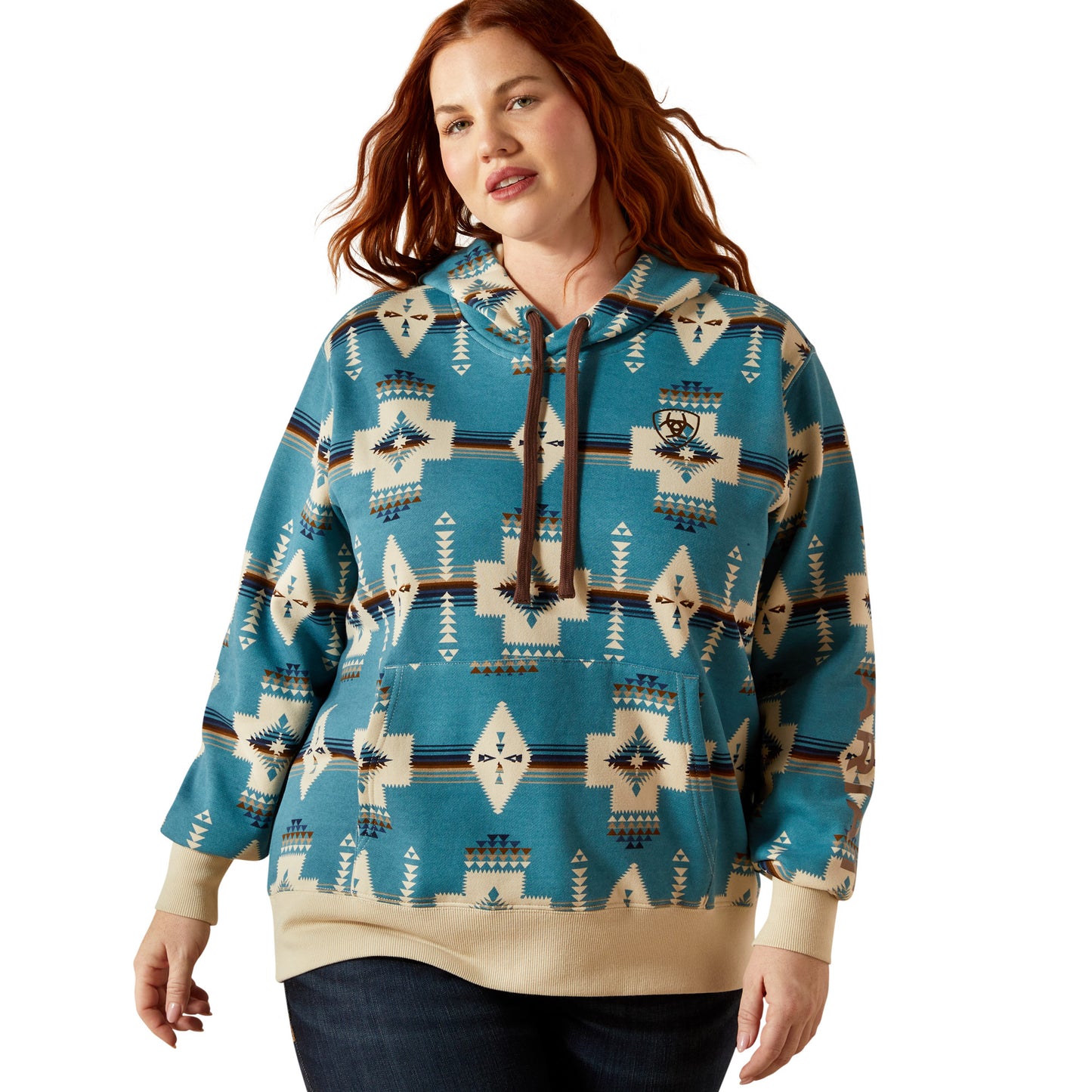 ARIAT WOMENS LOGO 2.0 PRINTED HOODY-Ranges Country