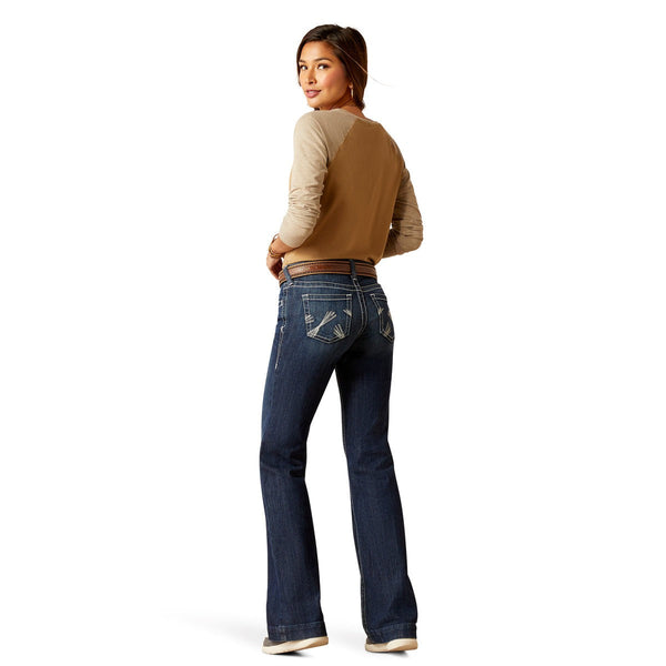 ARIAT WOMENS MID RISE CAMILA TROUSER JEANS-Ranges Country