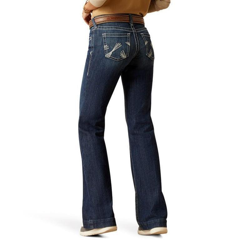 ARIAT WOMENS MID RISE CAMILA TROUSER JEANS-Ranges Country