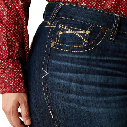 ARIAT WOMENS MID RISE TROUSER LIZZIE PENNYSLYVANIA JEANS (LONG LEG)