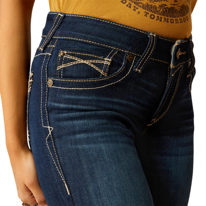 ARIAT WOMENS MID RISE TROUSER LIZZIE PENNYSLYVANIA JEANS (LONG LEG)