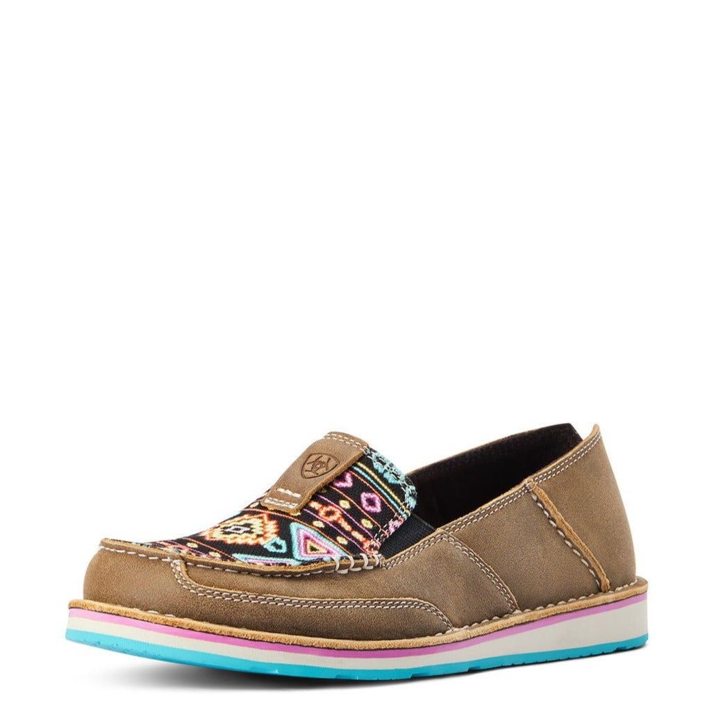 ARIAT WOMENS NEON LIGHTS CRUISER MOCCASINS-Ranges Country