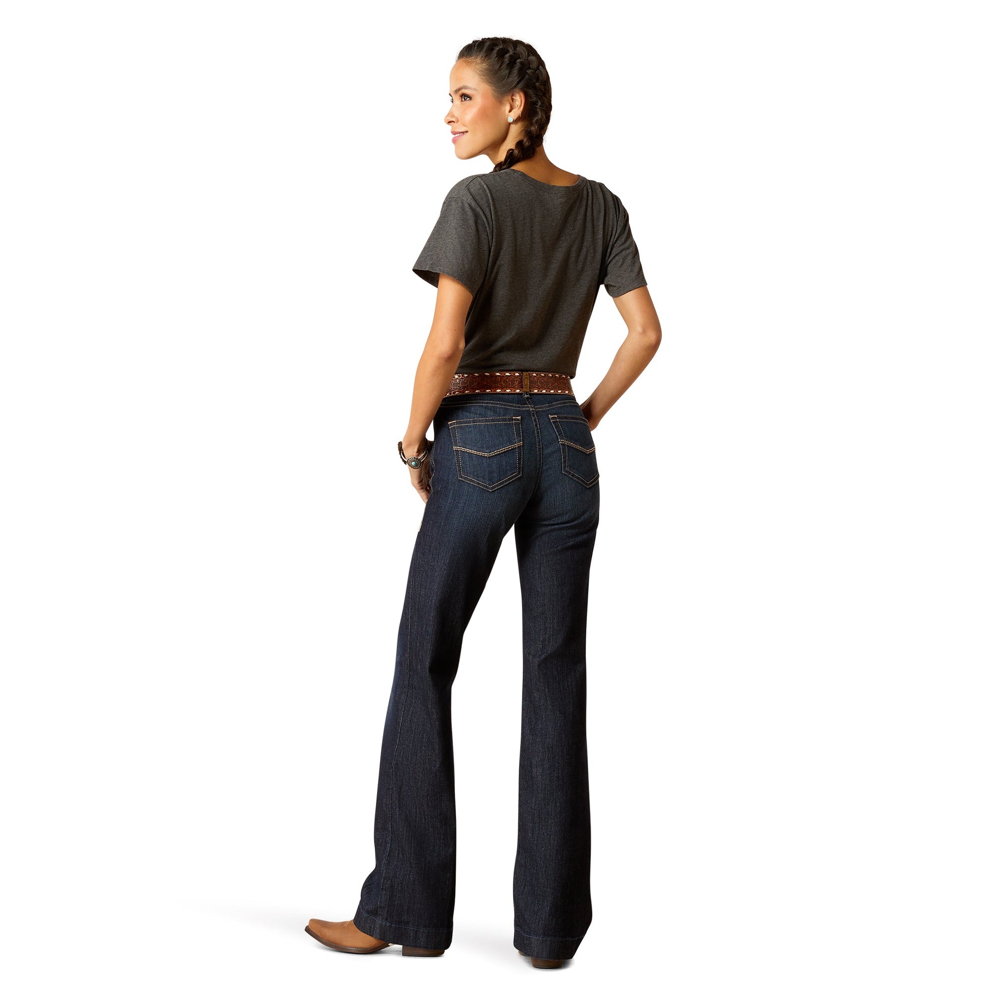 ARIAT WOMENS OPHELIA NASHVILLE PERFECT RISE TROUSER JEANS-Ranges Country
