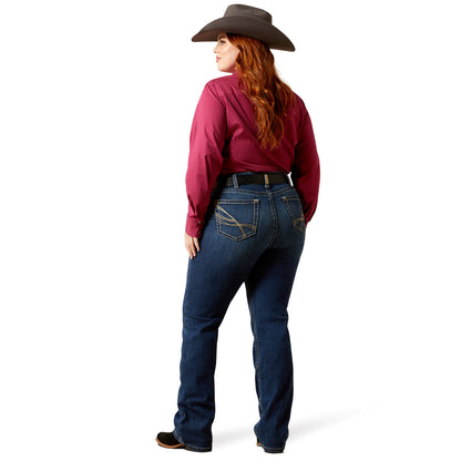 ARIAT WOMENS PERFECT RISE BOOT CUT ADALYNNE BARRYESSA JEANS