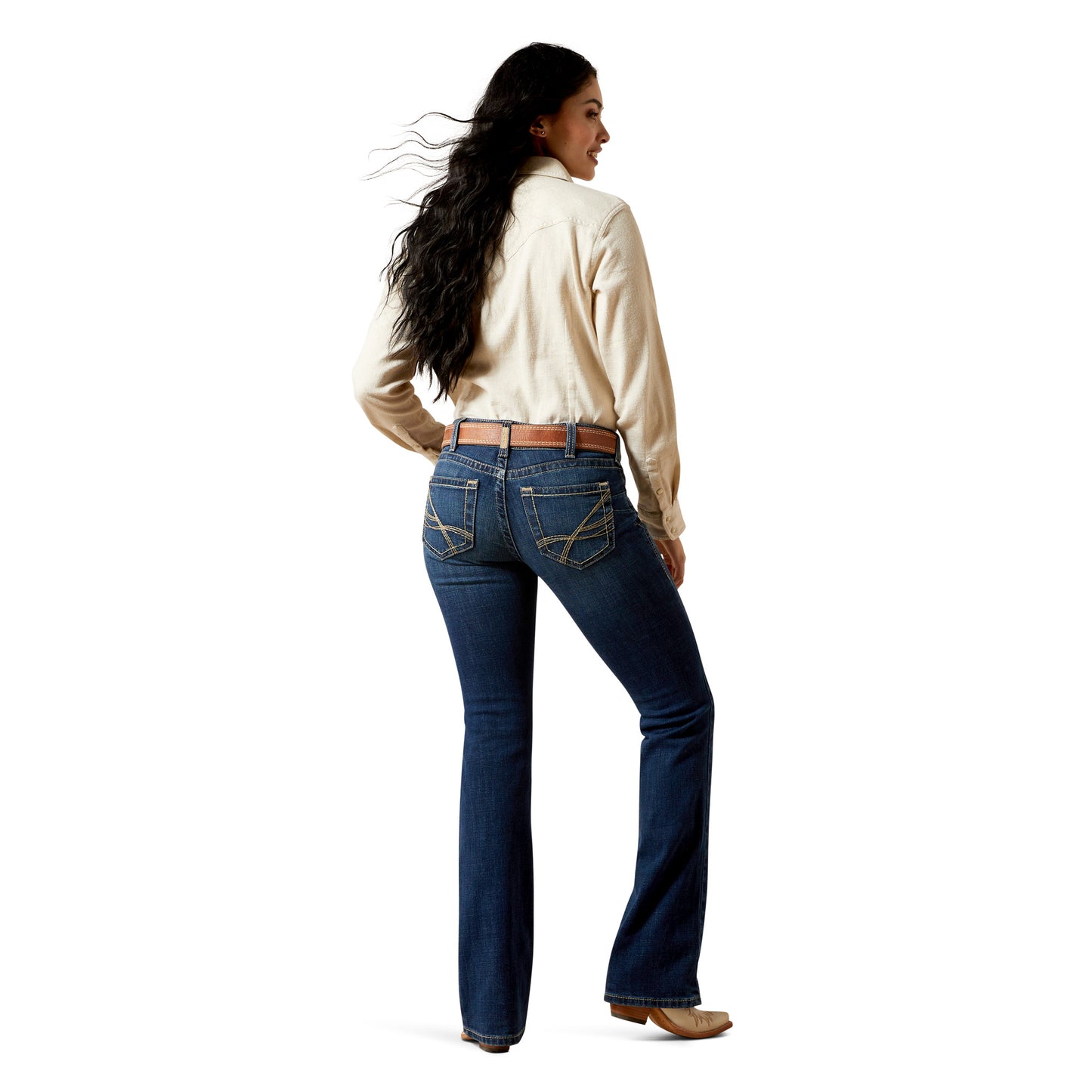 ARIAT WOMENS PERFECT RISE BOOT CUT ADALYNNE BARRYESSA JEANS