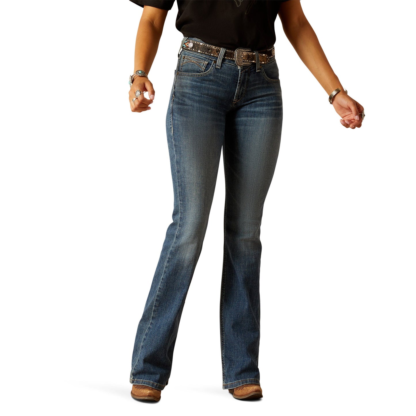 ARIAT WOMENS PERFECT RISE BOOT CUT ELLA TORONTO JEANS