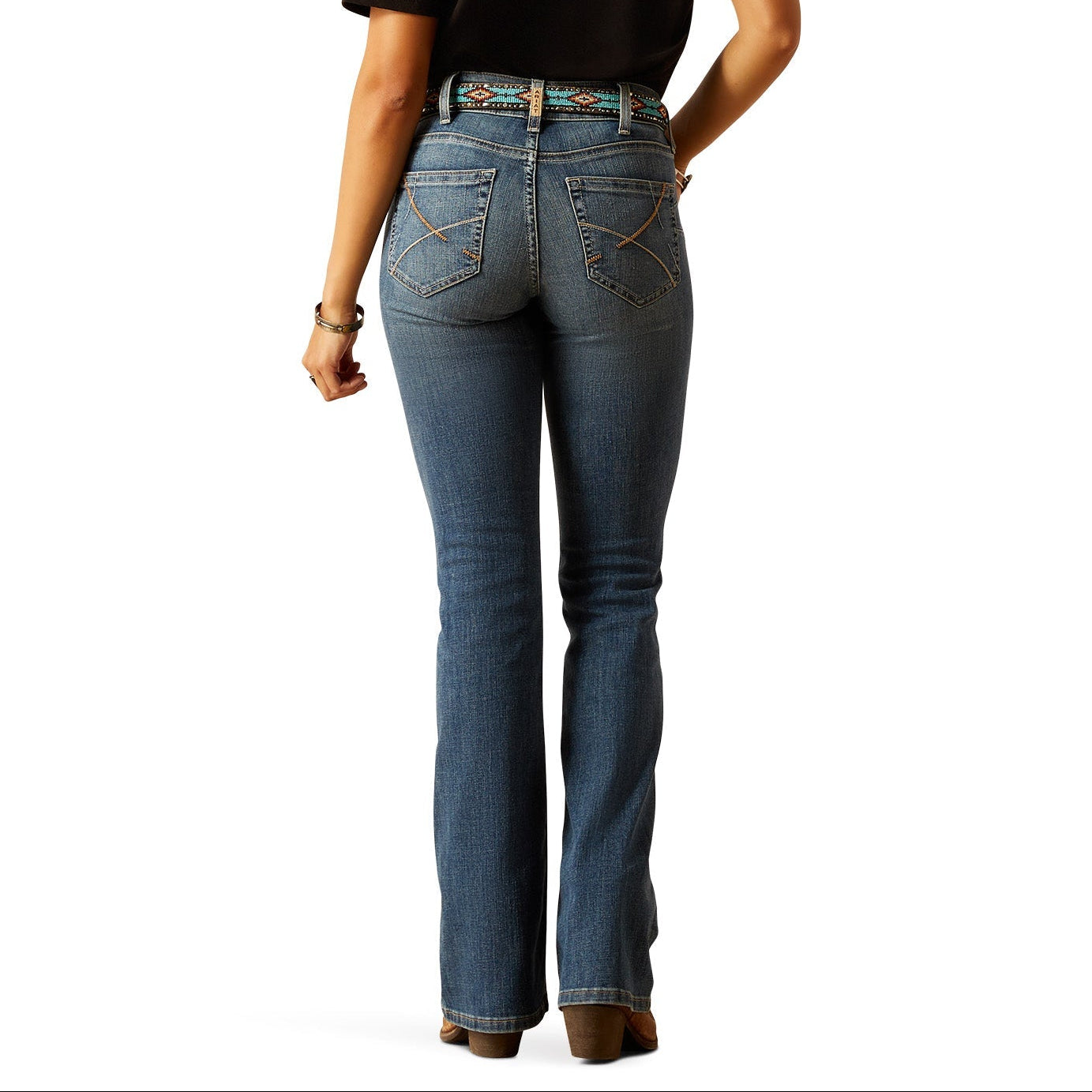 ARIAT WOMENS PERFECT RISE BOOT CUT ELLA TORONTO JEANS-Ranges Country