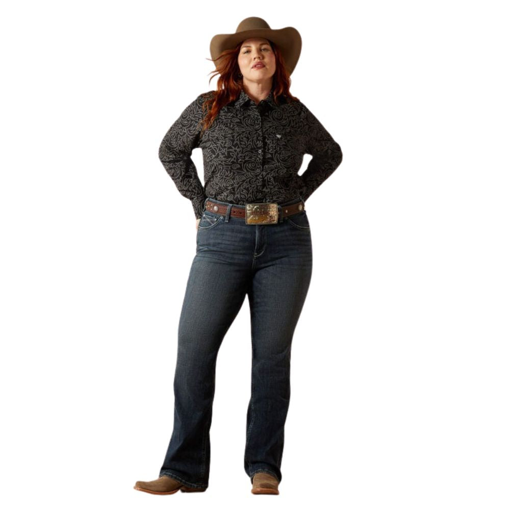 ARIAT WOMENS PERFECT RISE BOOT CUT ESTI MISSOURI JEANS