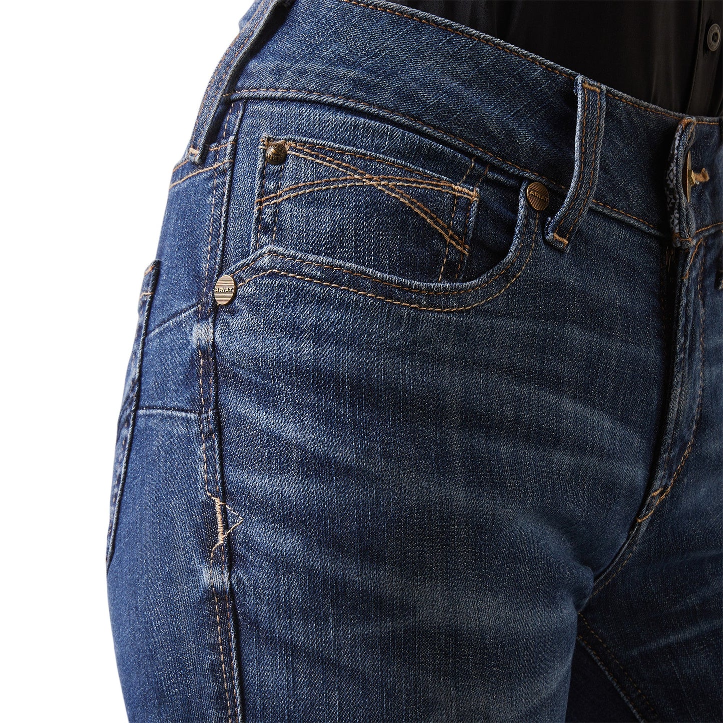 ARIAT WOMENS PERFECT RISE BOOT CUT JEANS (SHORT LEG)