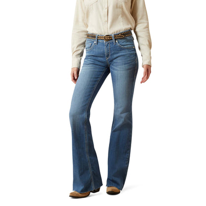 ARIAT WOMENS PERFECT RISE FLARE ANDREA BELFAIRE JEANS