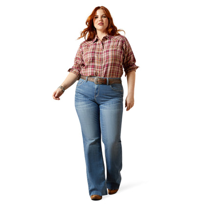 ARIAT WOMENS PERFECT RISE FLARE ANDREA BELFAIRE JEANS