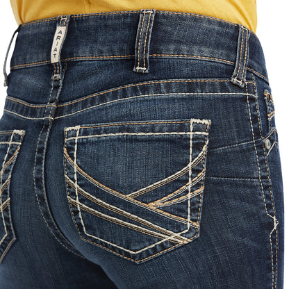 ARIAT WOMENS REAL PERFECT RISE BOOT CUT JEANS